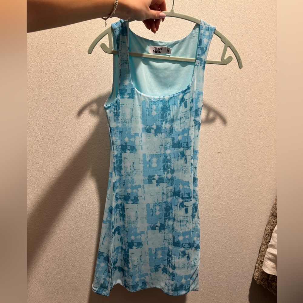 Tiger mist blue mini dress